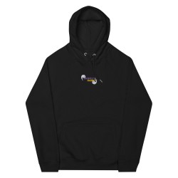 Golden Ghostly Figures - Embroidered Unisex Eco Hoodie