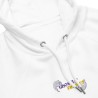 Golden Ghostly Figures - Embroidered Unisex Eco Hoodie